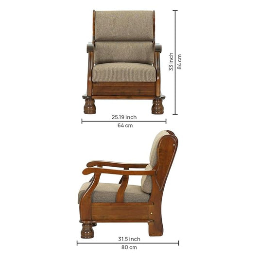Wooden 1-Seater Sofa (Single Seater)