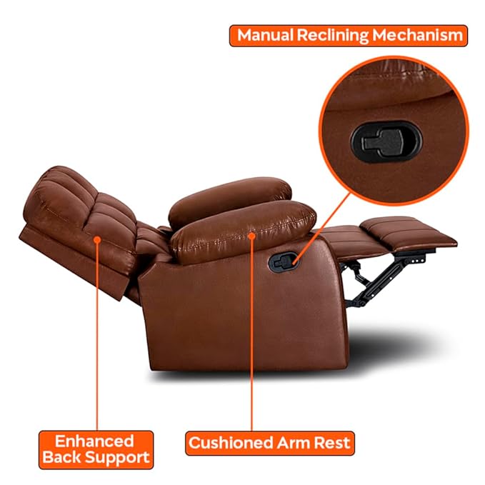 Leather Recliner Sofa