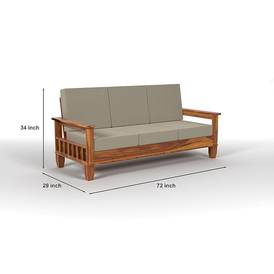 Wooden Sofa Set (3+1+1 / 3+2+1)