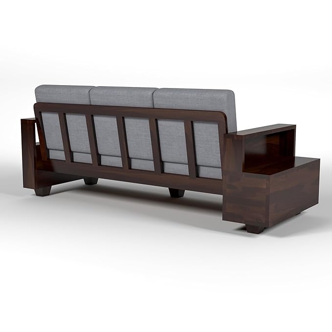 Wooden 3-Seater Sofa
