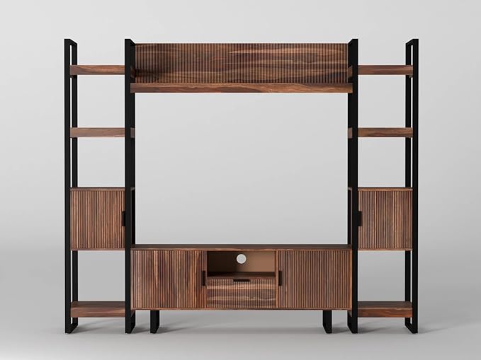 TV Unit with Bookshelf