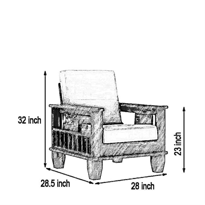 Sheesham Wood Sofa