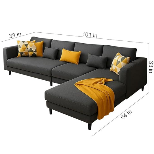 L-Shape Fabric Sofa