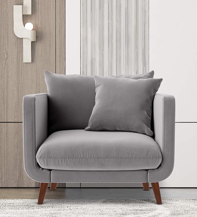 1-Seater Velvet Sofa / Velvet Armchair
