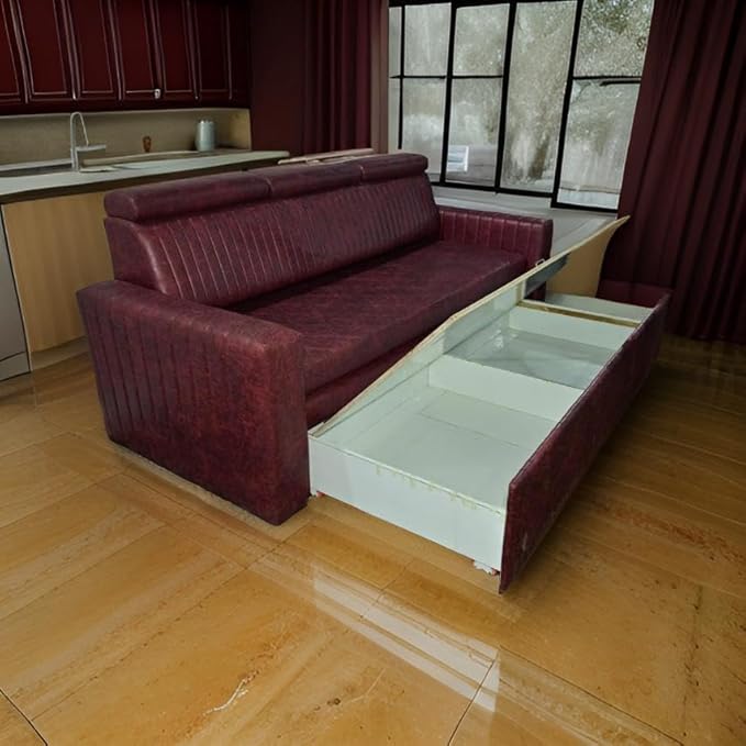 Sofa Cum Bed (Leather)
