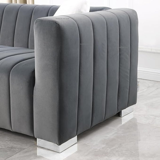 2-Seater Velvet Sofa