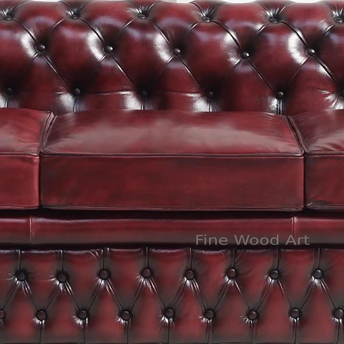 Leatherette Chesterfield Sofa