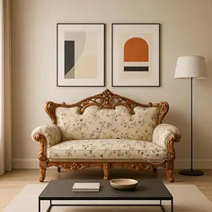 Carved Wooden Sofa