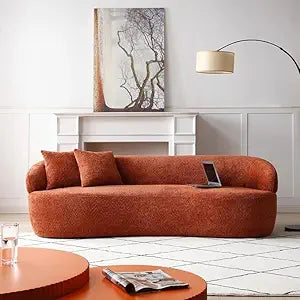 Curved Fabric Sofa