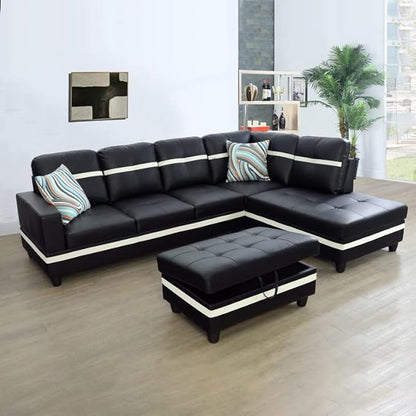 Modular L-Shape Sofa (Leather)