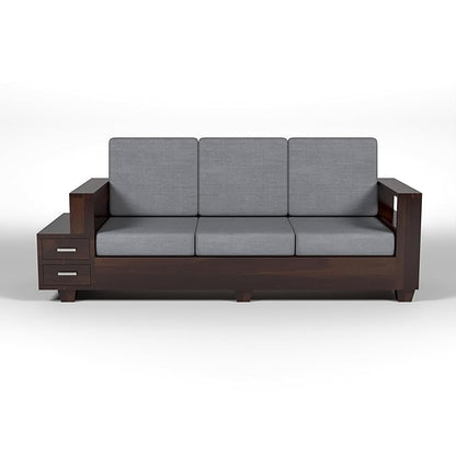Wooden 3-Seater Sofa