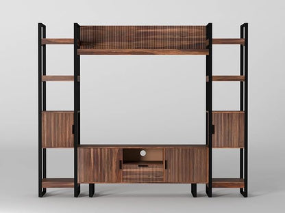 TV Unit with Bookshelf