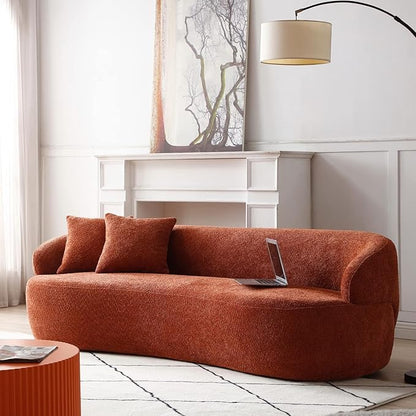Curved Fabric Sofa