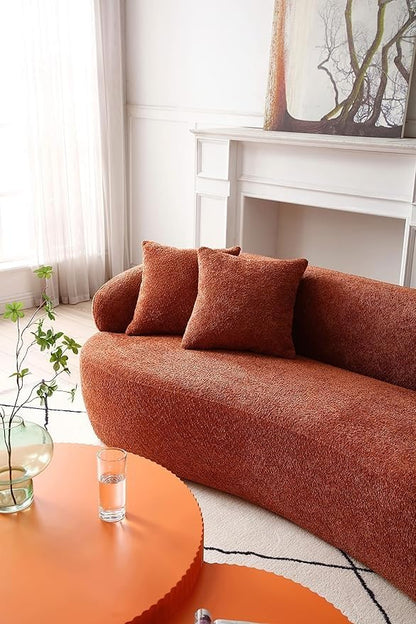 Curved Fabric Sofa