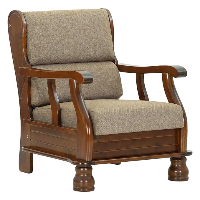 Wooden 1-Seater Sofa (Single Seater)