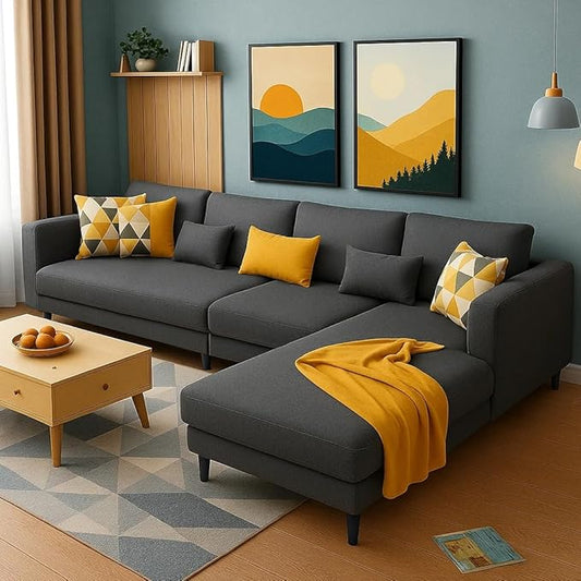 L-Shape Fabric Sofa
