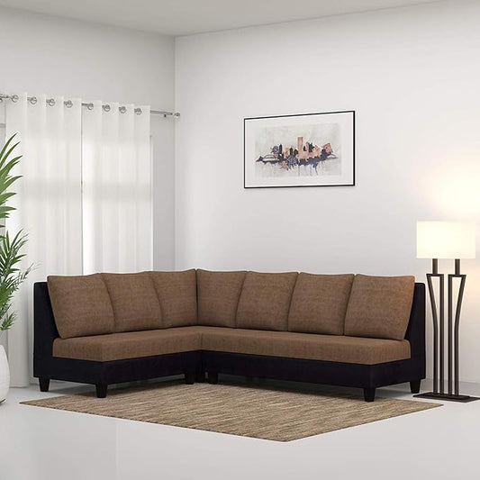 Wooden L-Shaped Sofa