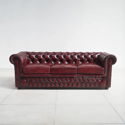 Leatherette Chesterfield Sofa
