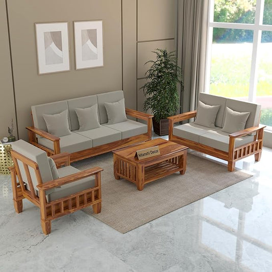Wooden Sofa Set (3+1+1 / 3+2+1)